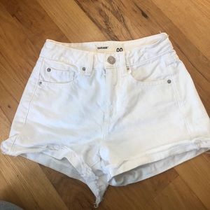 White Jean Shorts